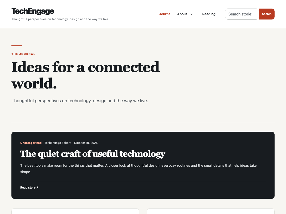 TechEngage theme screenshot