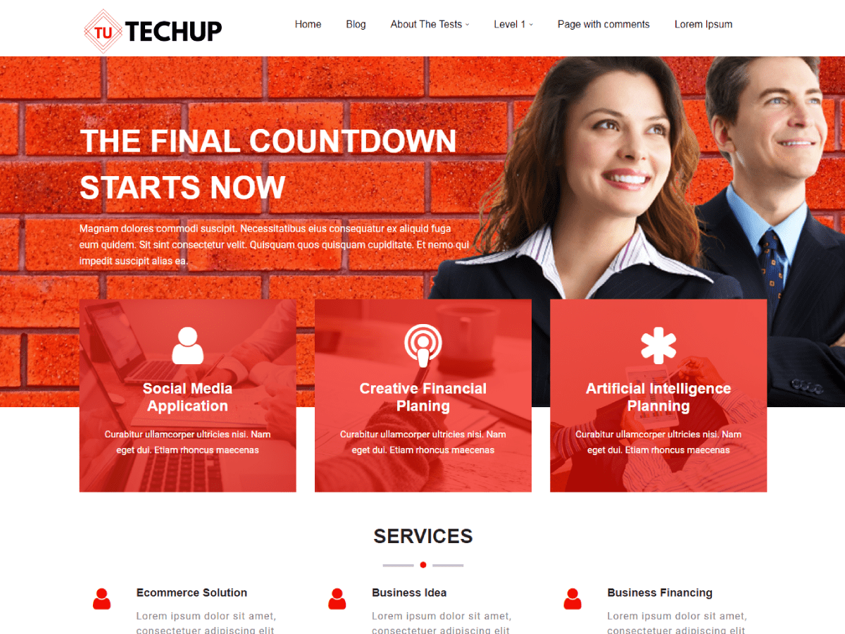 Techup theme screenshot