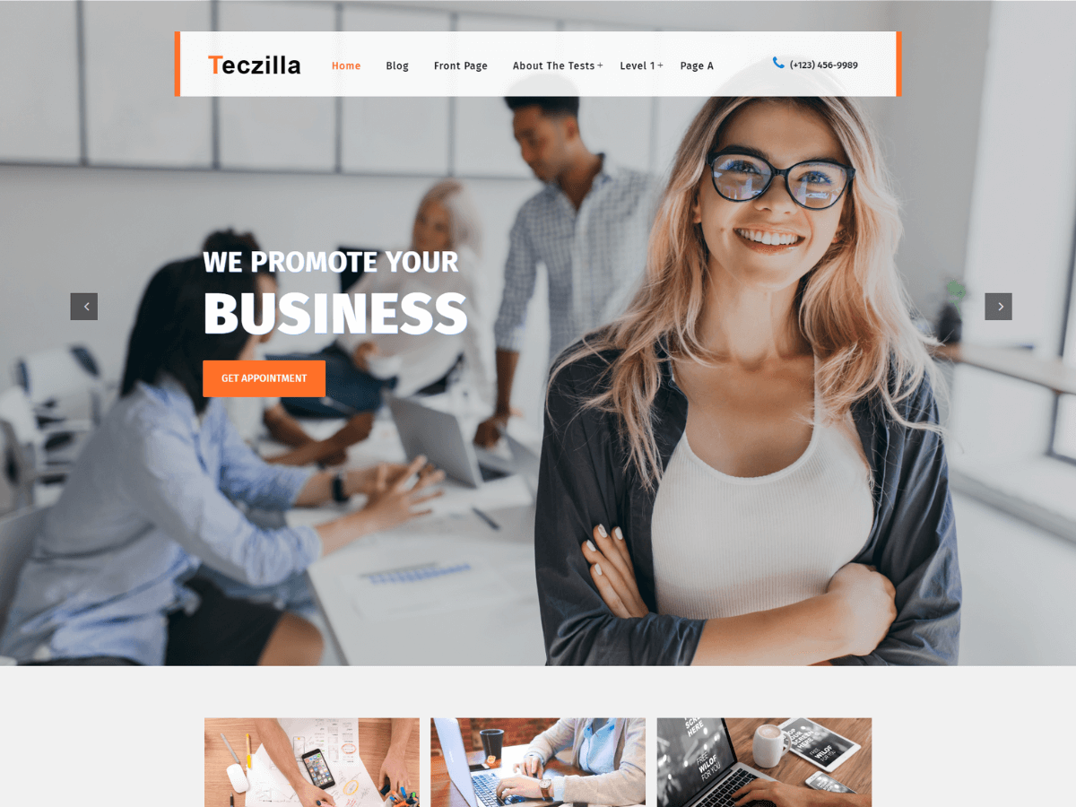 Teczilla Digital Agency theme screenshot