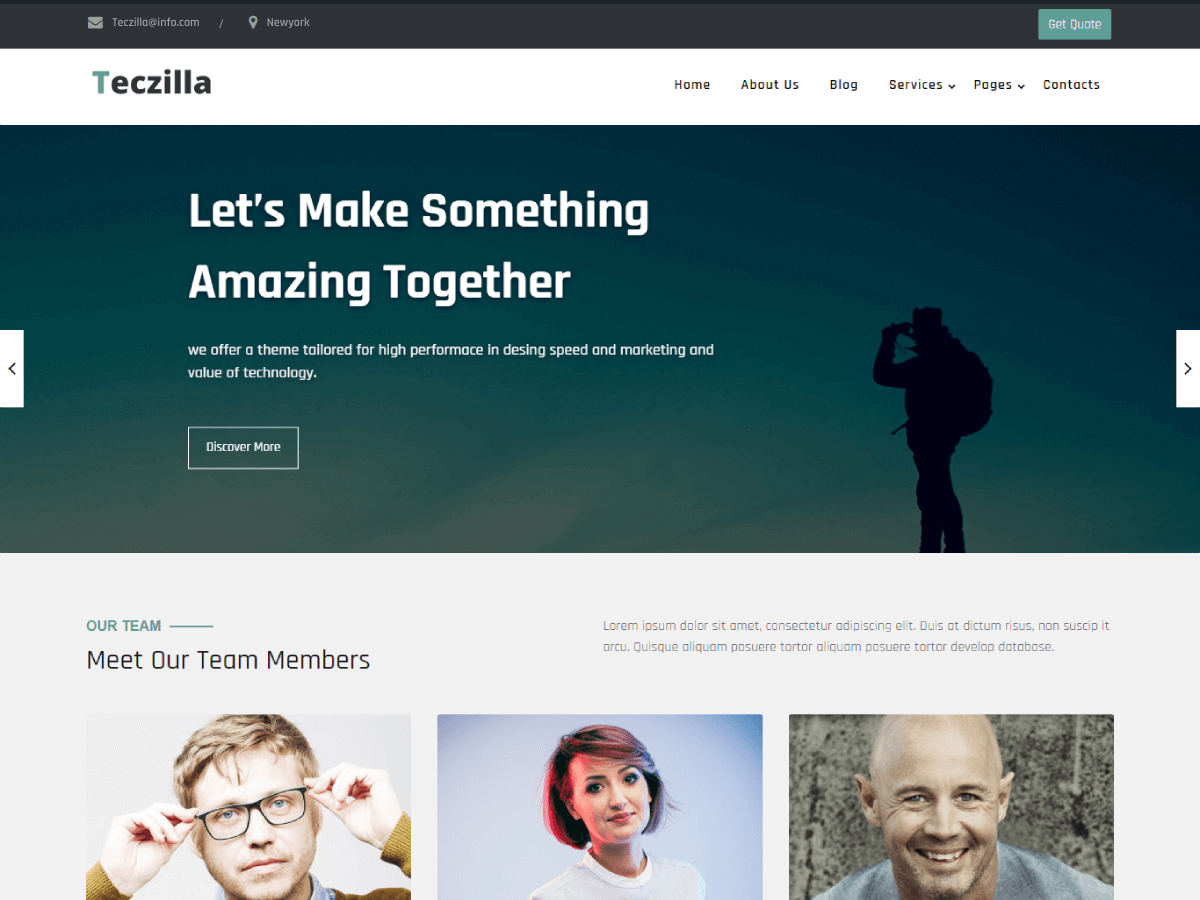 Teczilla Organization theme screenshot