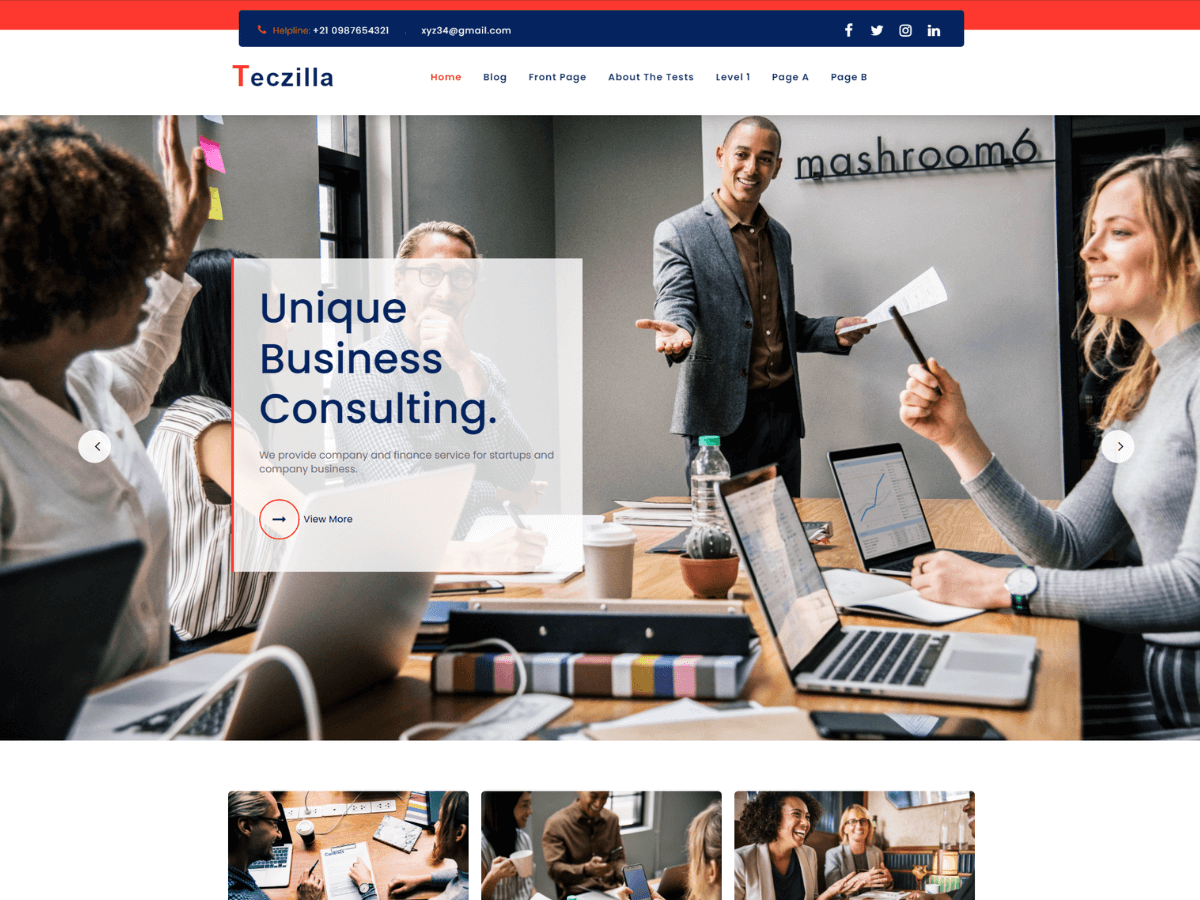 Teczilla Responsive theme screenshot