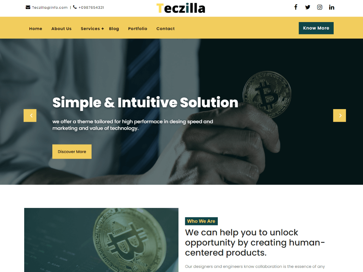 Teczilla Trading theme screenshot