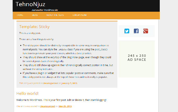 TehnoNjuz theme screenshot
