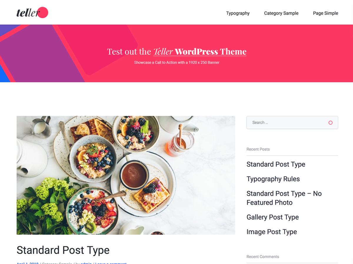 Teller theme screenshot