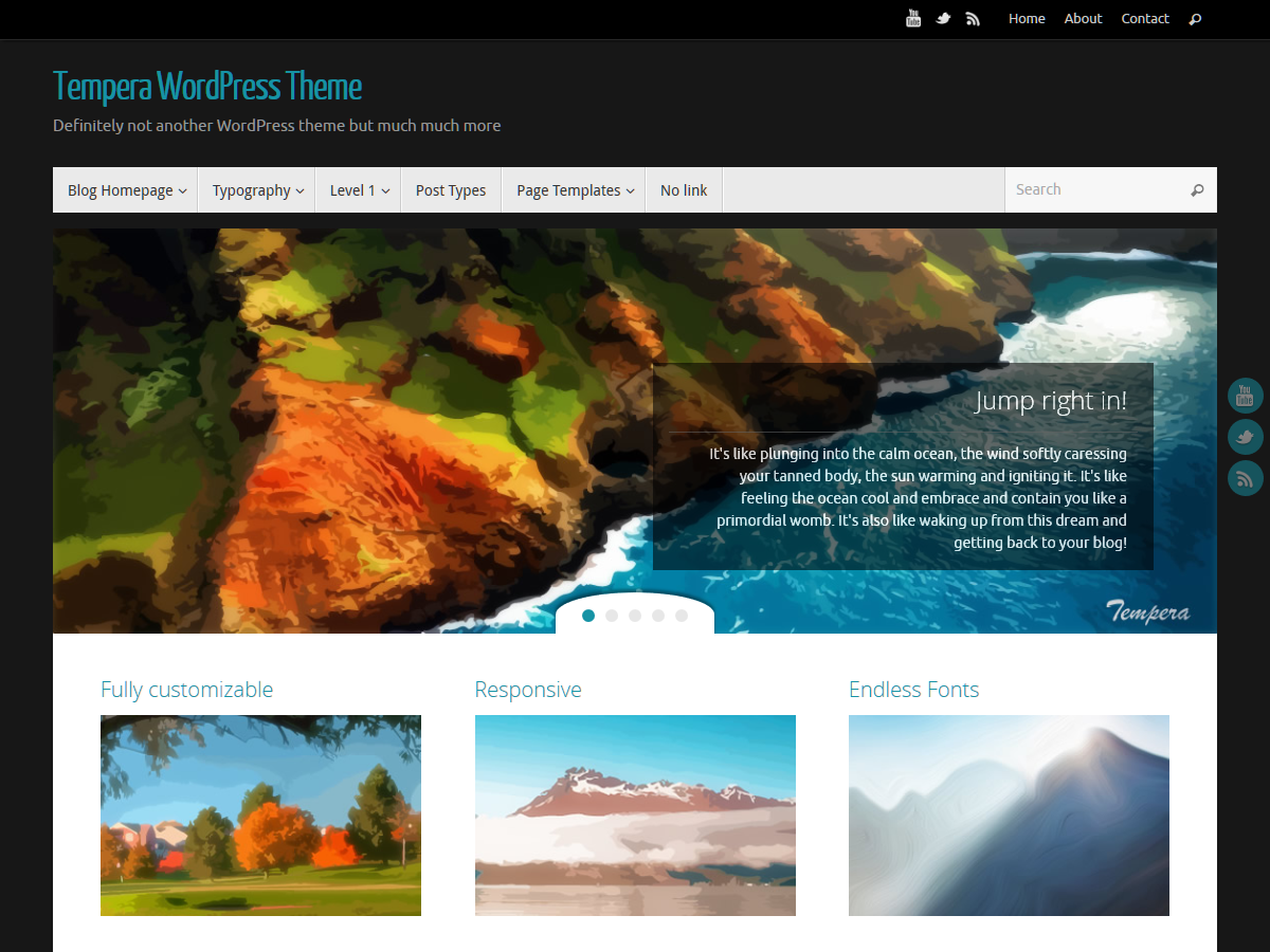 Tempera theme screenshot
