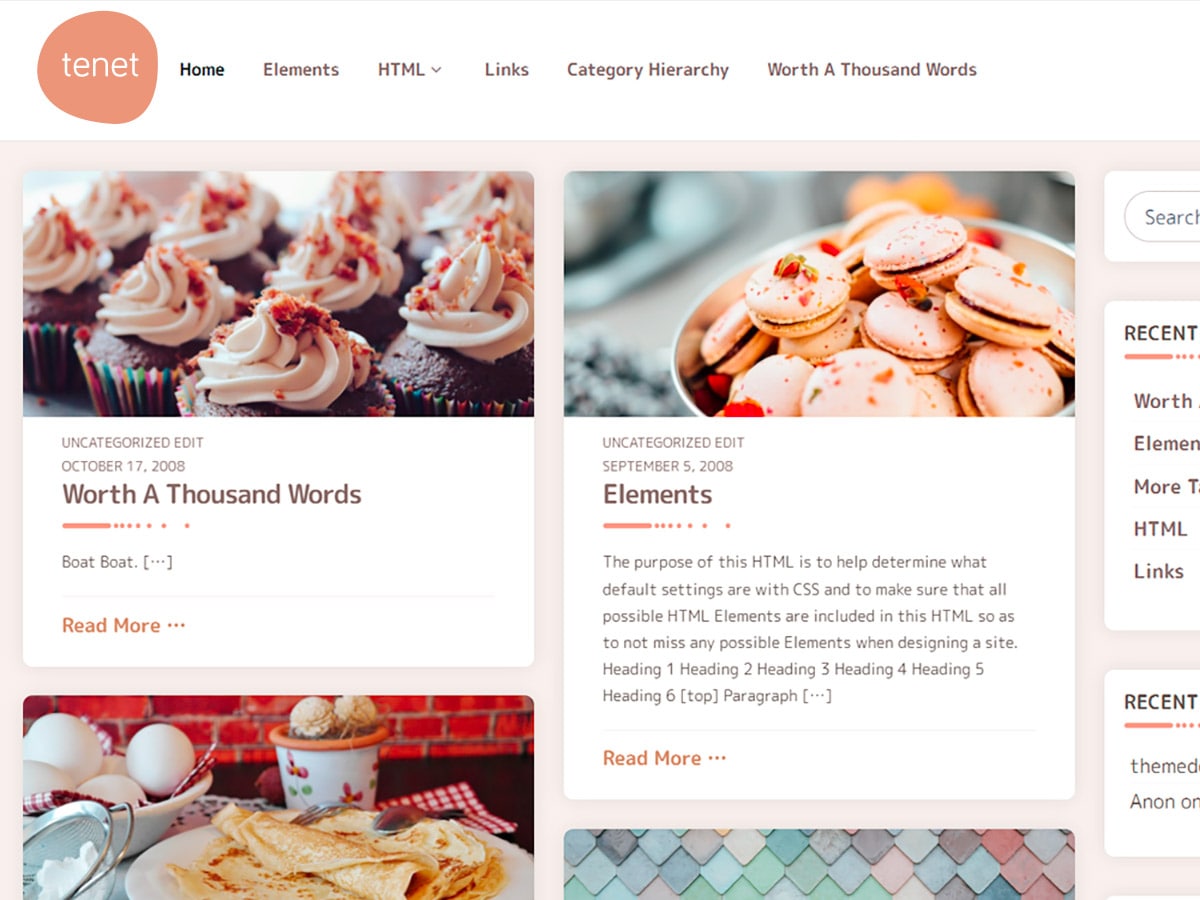 Tenet theme screenshot