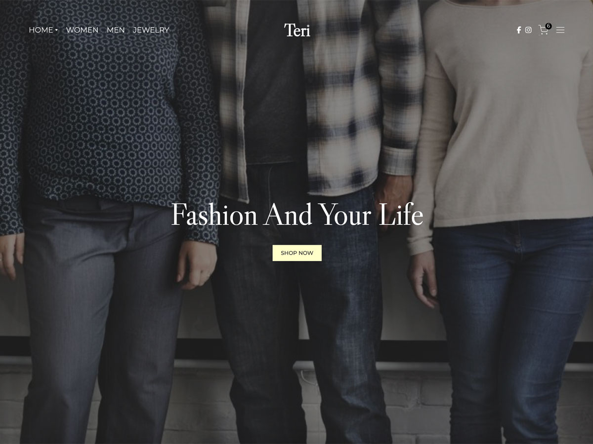 Teri Shop Ecommerce theme screenshot