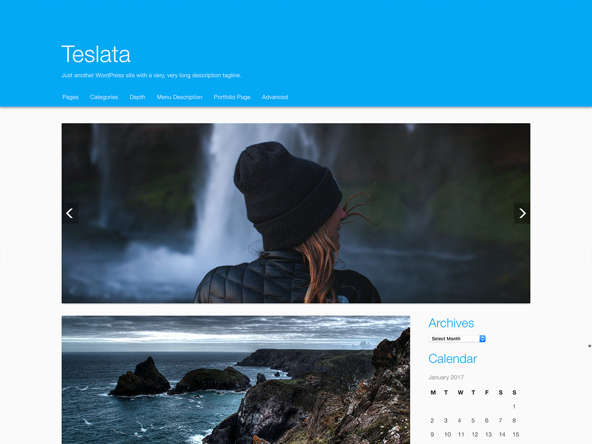 Teslata theme screenshot