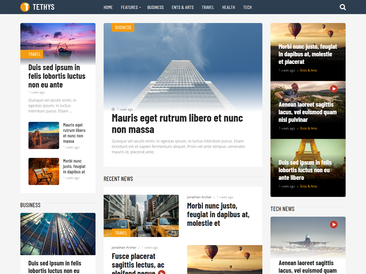 Tethys theme screenshot