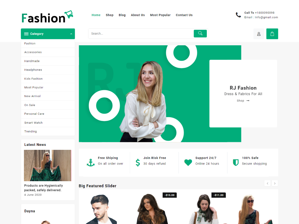 Th Hot Shop theme screenshot