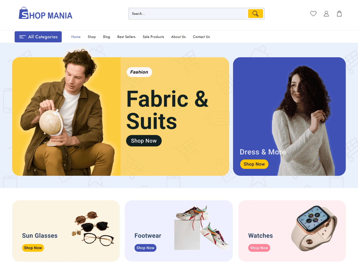 Th Shop Mania theme screenshot