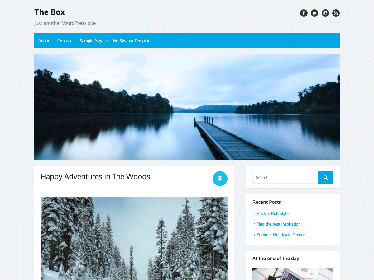 The Box theme screenshot
