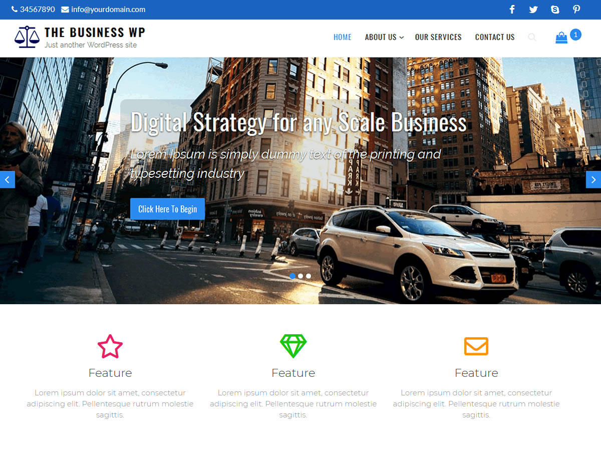 The Business WP theme screenshot