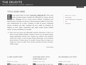 The Erudite theme screenshot