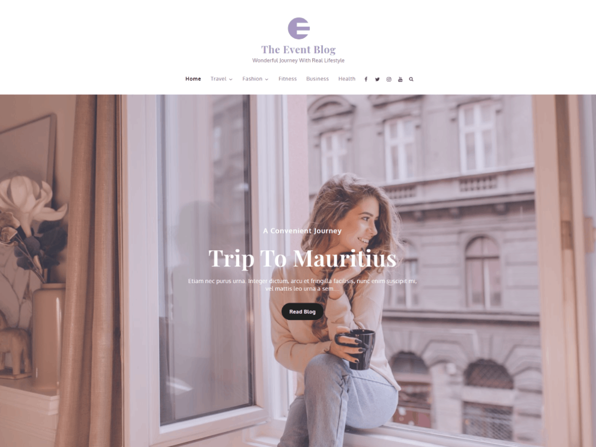 The Event Blog theme screenshot