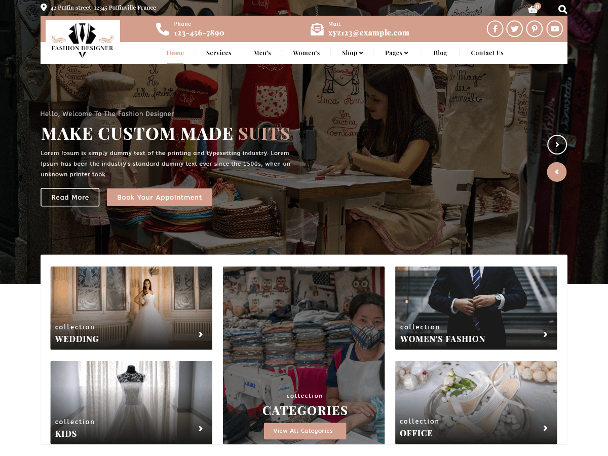 The Fashion Woocommerce theme screenshot