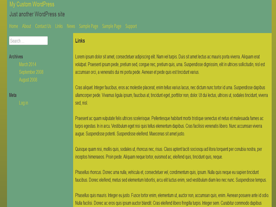 The Final Frontier theme screenshot