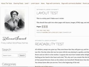 The Frances Wright theme screenshot