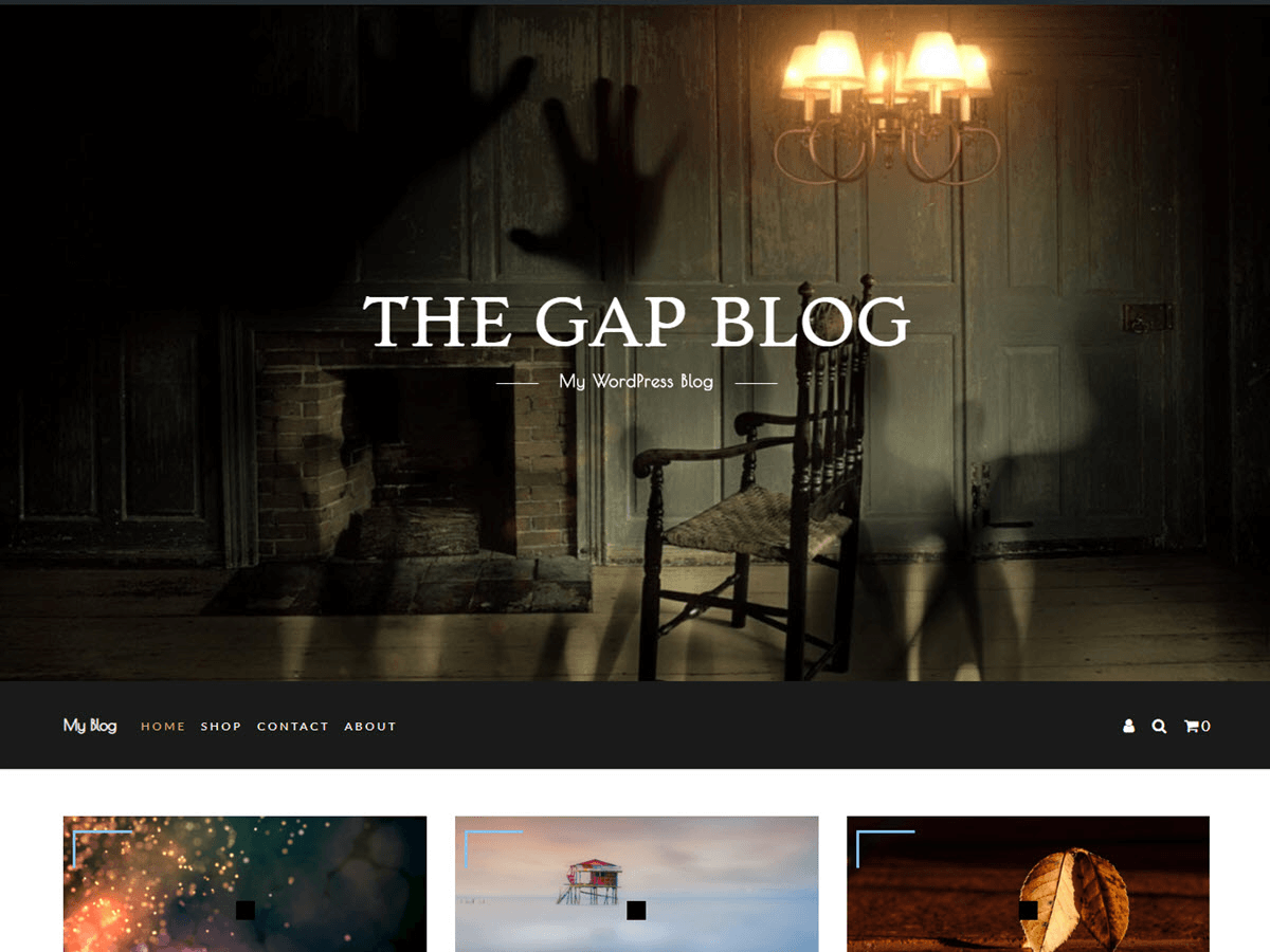 The Gap theme screenshot