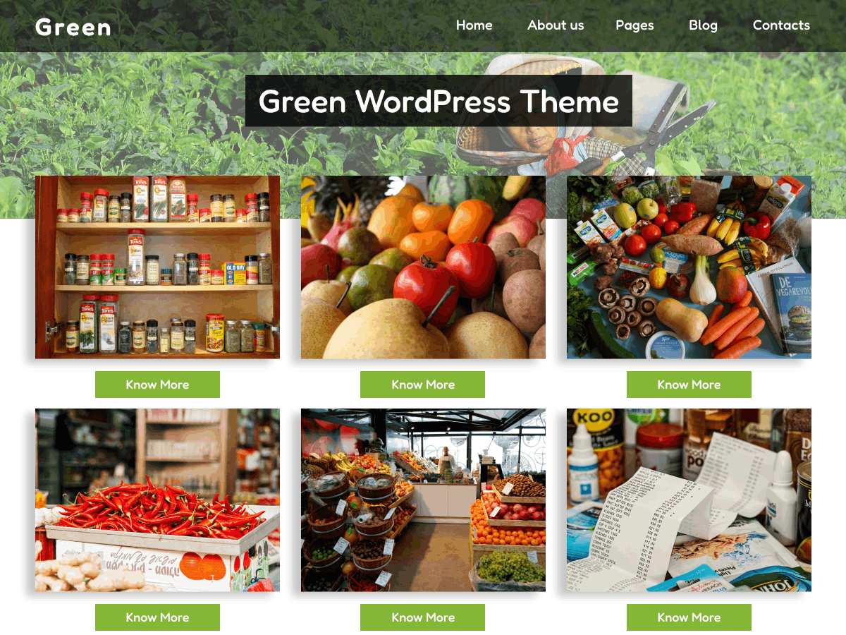 The Green theme screenshot