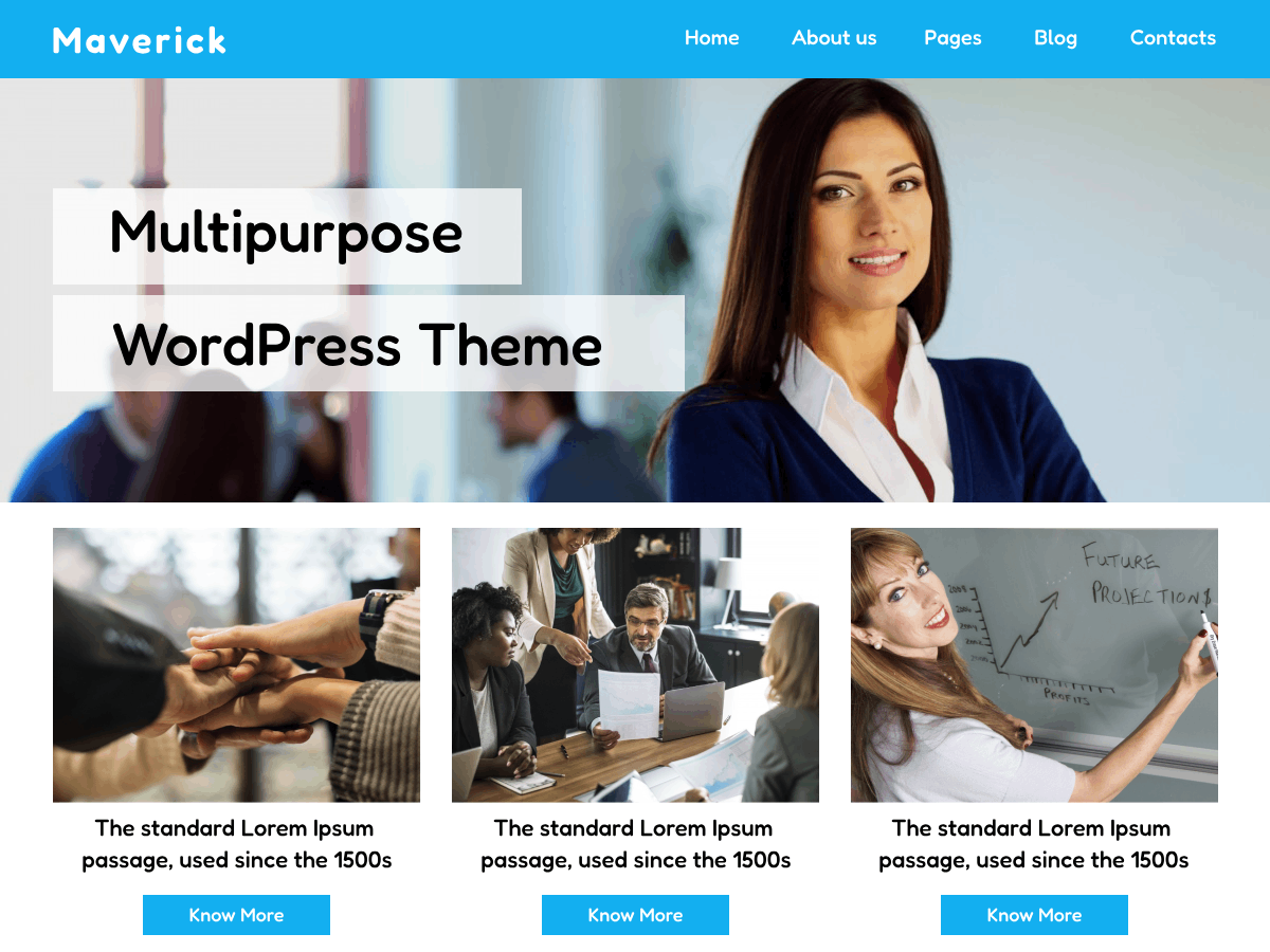 The Maverick theme screenshot
