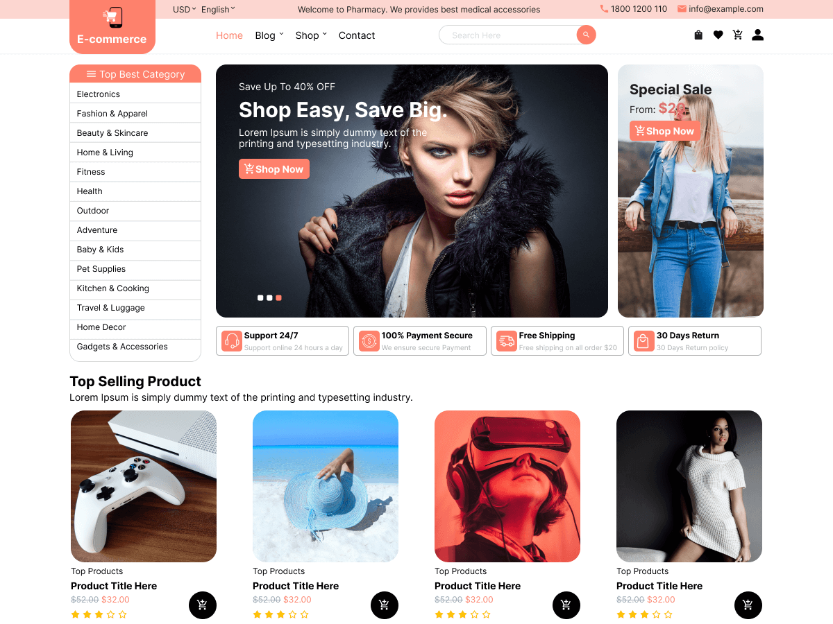 The Retail Storefront theme screenshot