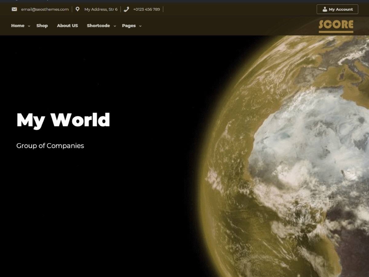 The Score theme screenshot