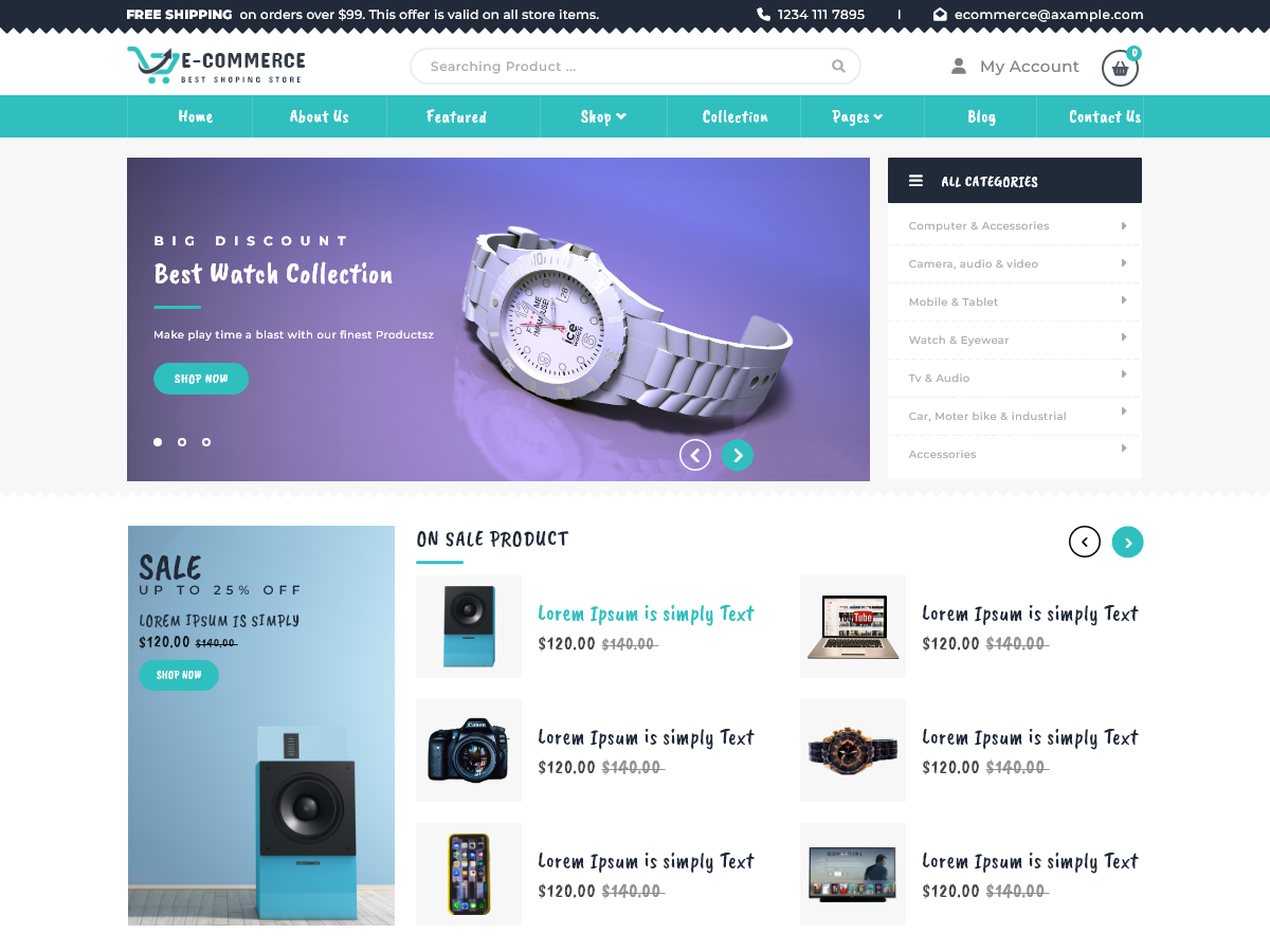 The Storefront Woocommerce theme screenshot