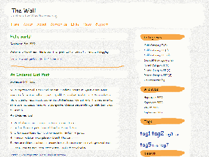 The Wall theme screenshot