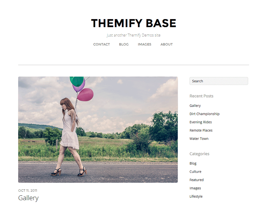 Themify Base theme screenshot