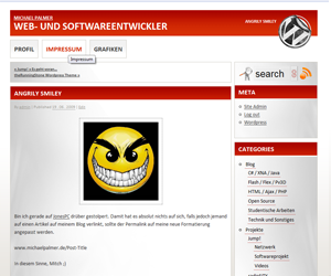 theRunningStone theme screenshot