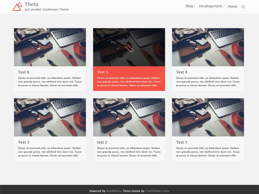 Theta theme screenshot