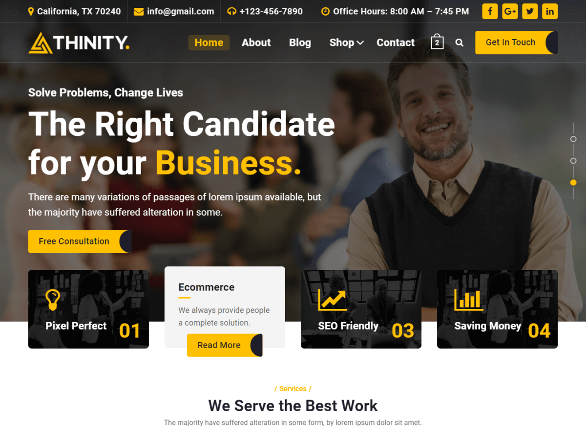 Thinity theme screenshot