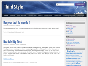 Third Style theme screenshot