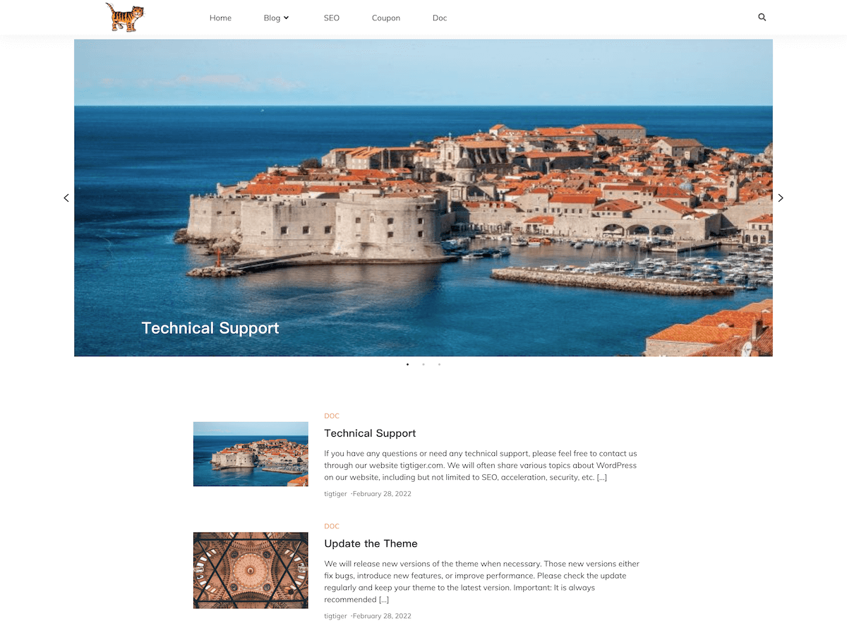 Tigtiger theme screenshot