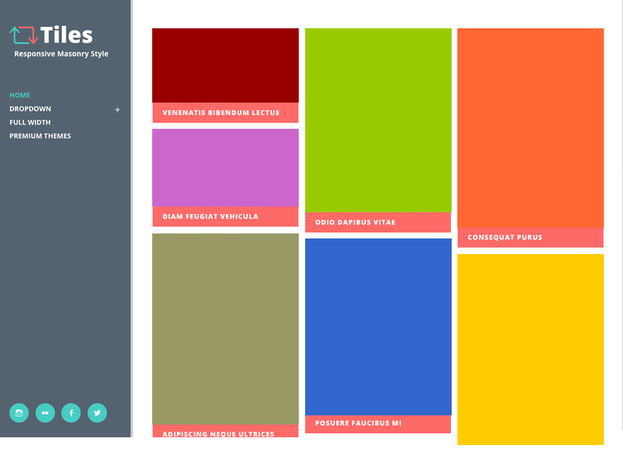 Tiles theme screenshot