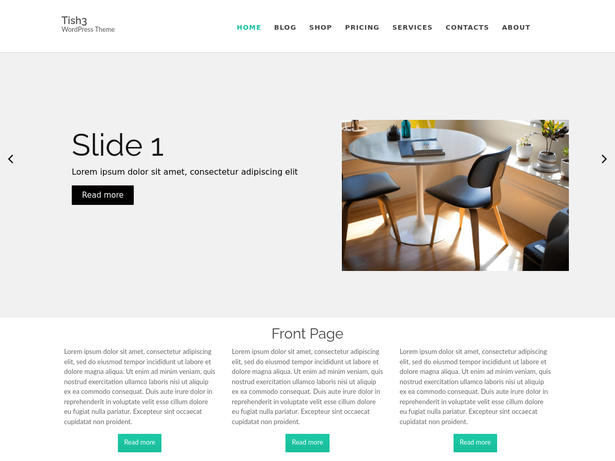 Tish3 theme screenshot