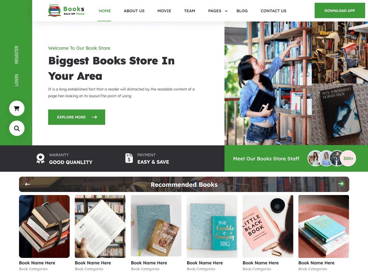 Titan Bookseller theme screenshot