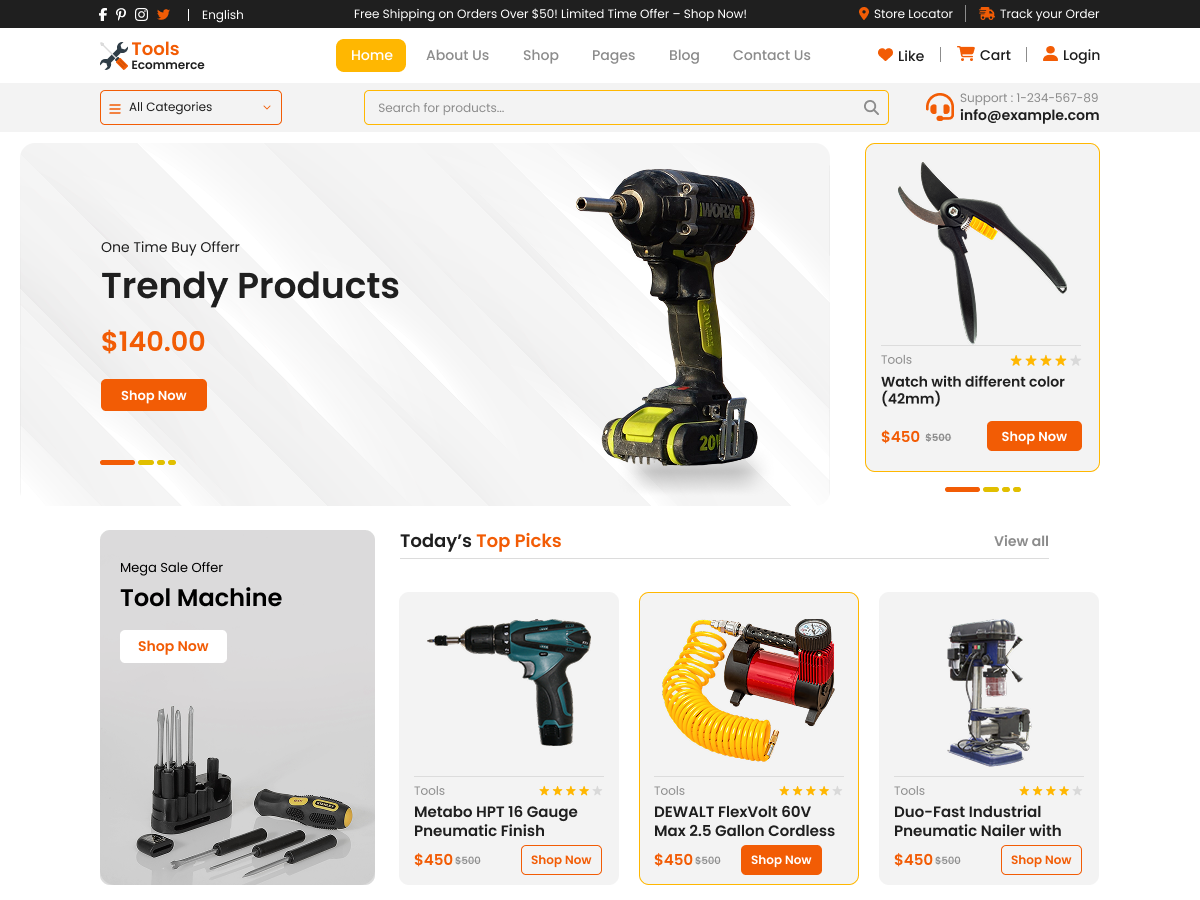 Titan Tools center theme screenshot