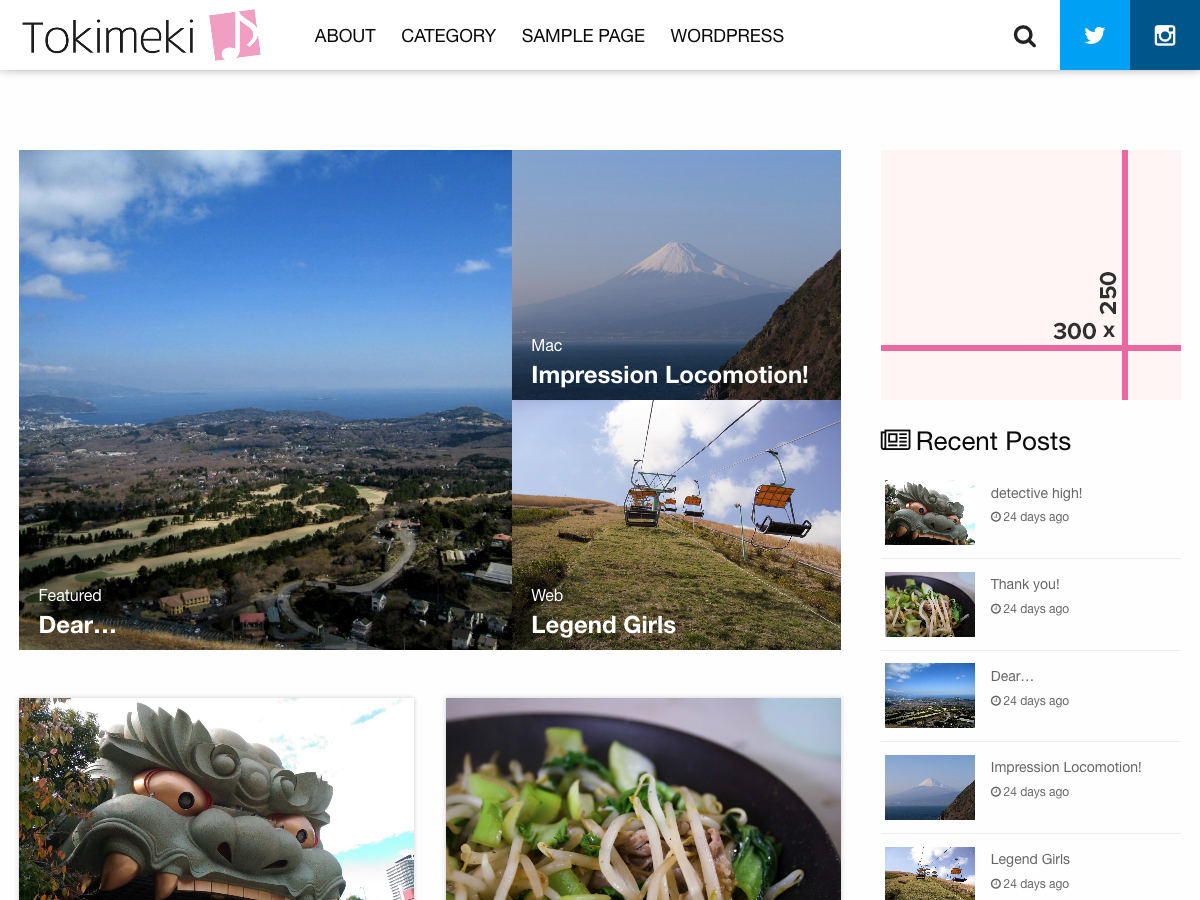 Tokimeki theme screenshot
