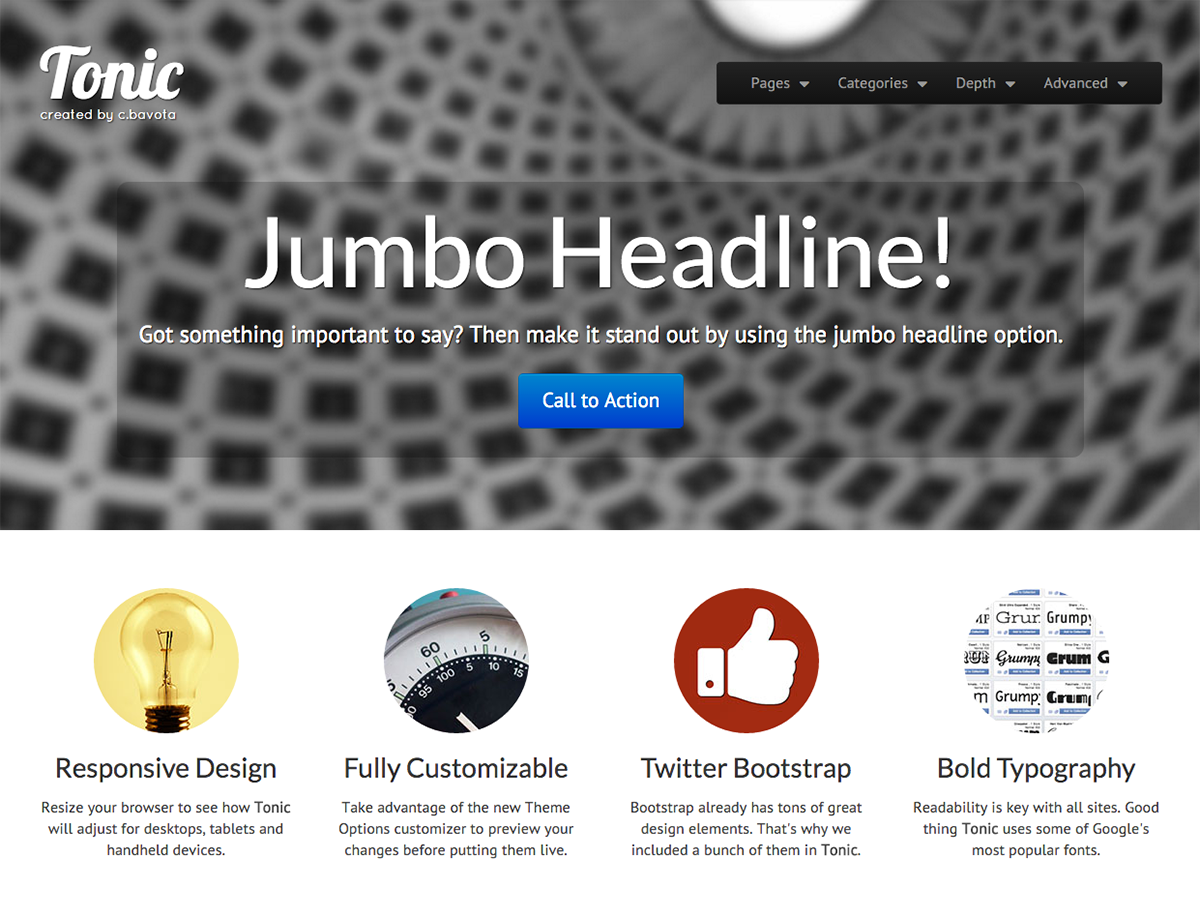Tonic theme screenshot