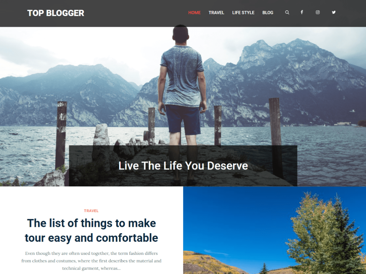 Top Blogger theme screenshot