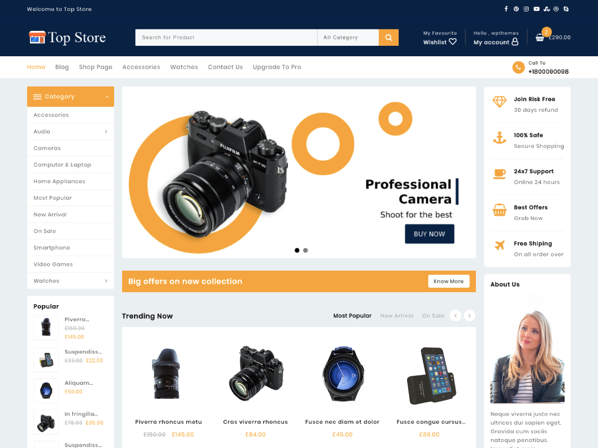 Top Store theme screenshot