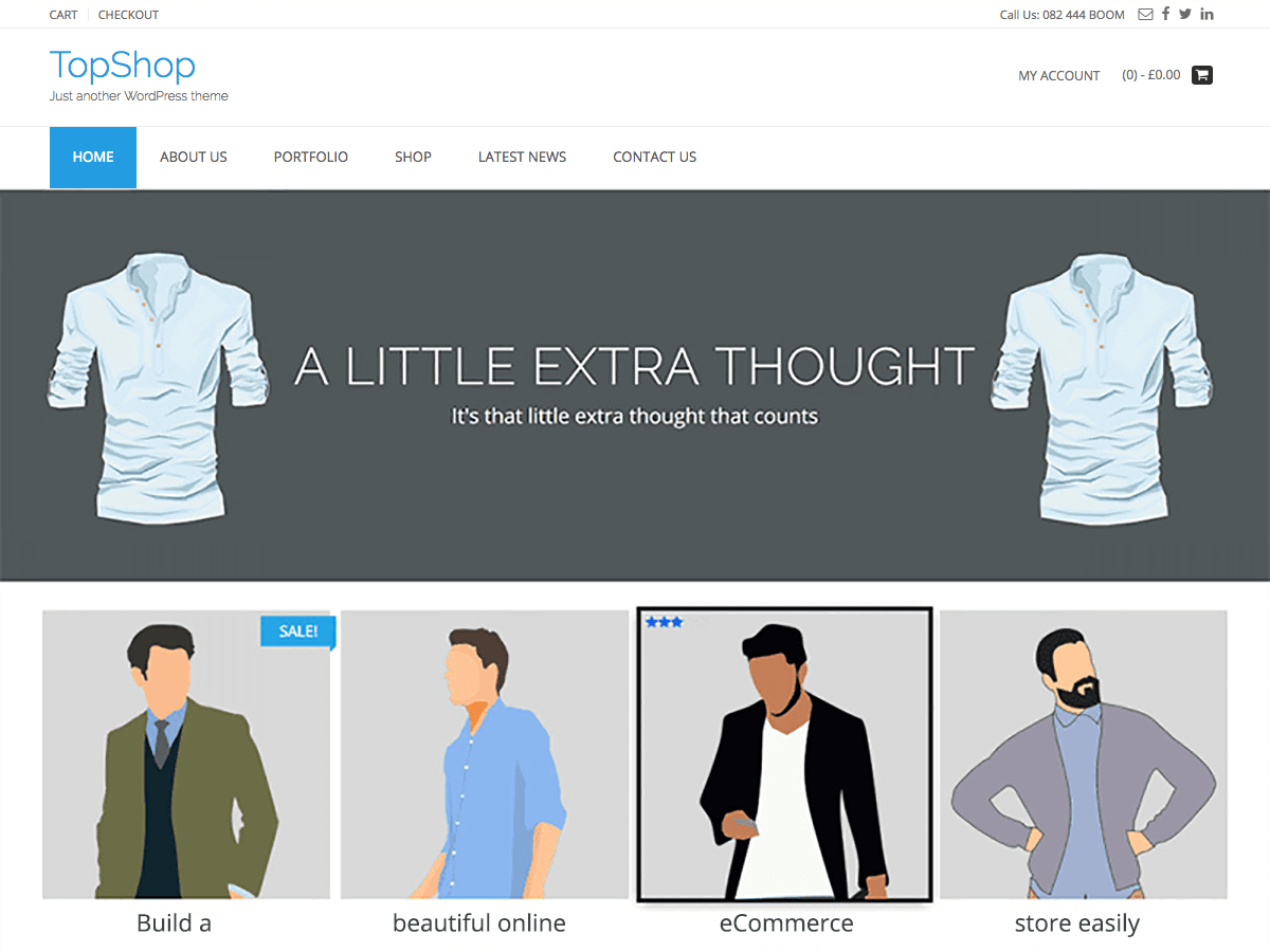 TopShop theme screenshot