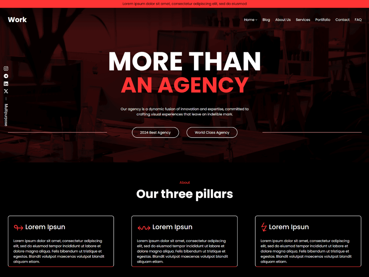 Topwork theme screenshot