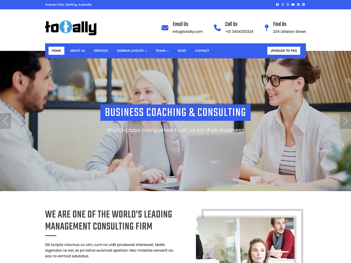 Totally theme screenshot