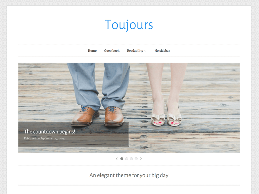 Toujours theme screenshot