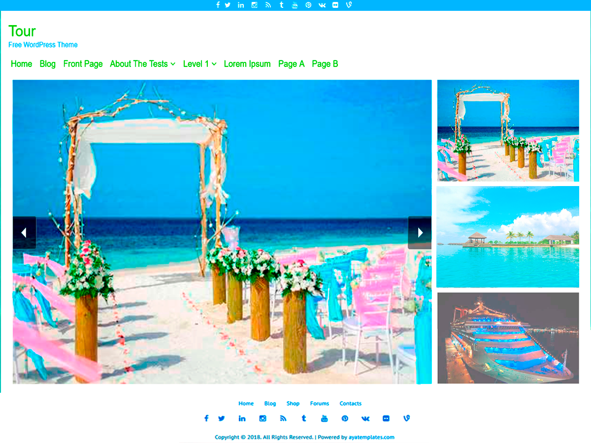 Tour theme screenshot