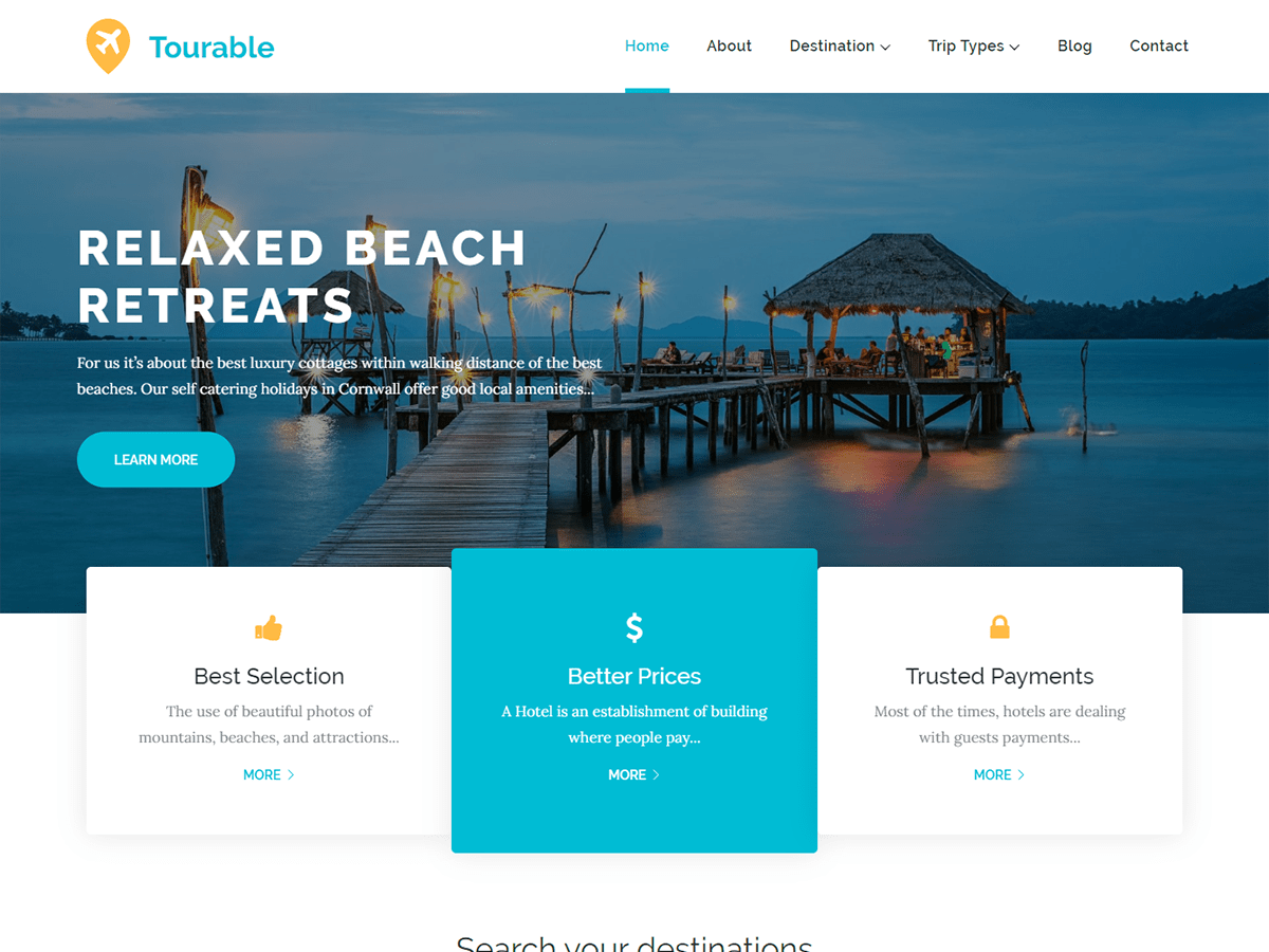 Tourable theme screenshot