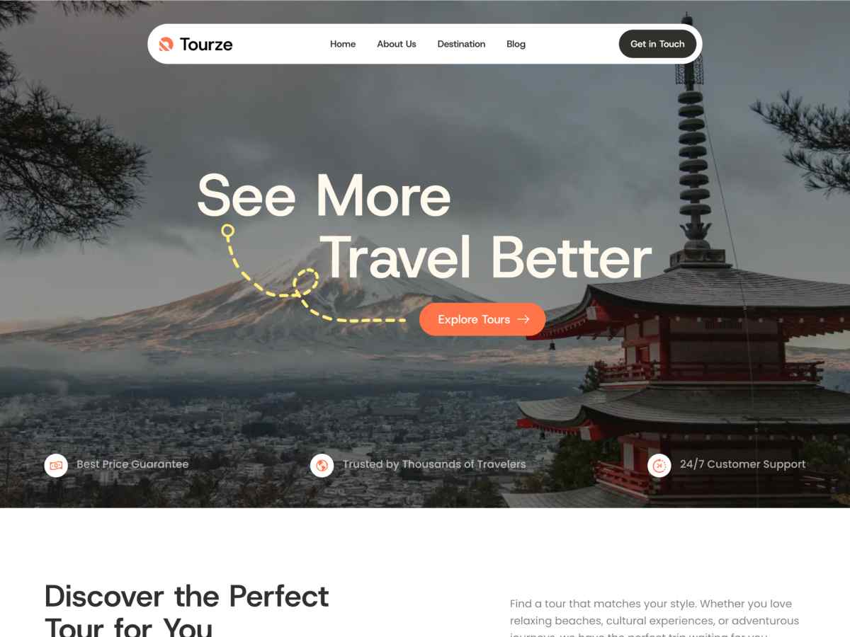 Tourze Lite theme screenshot